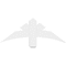 Ekena Millwork Alberta Architectural Grade PVC Gable Bracket, 36"W x 13 1/2"H x 4"D x 4"F, 9/12 Pitch GBP036X14X0404ALB00 - alternate 3